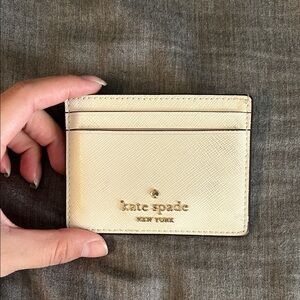 Kate Spade Beige Card Holder